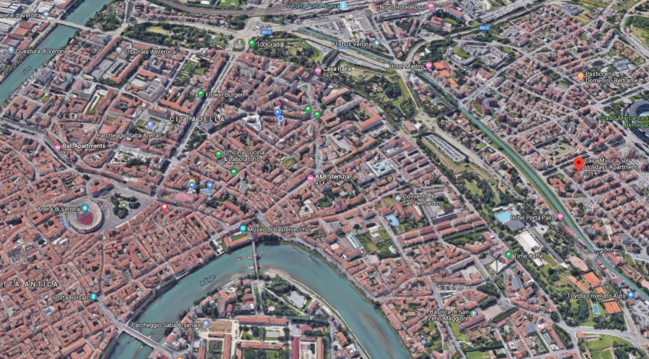 Casa Musica Sol Daire Verona Dış mekan fotoğraf